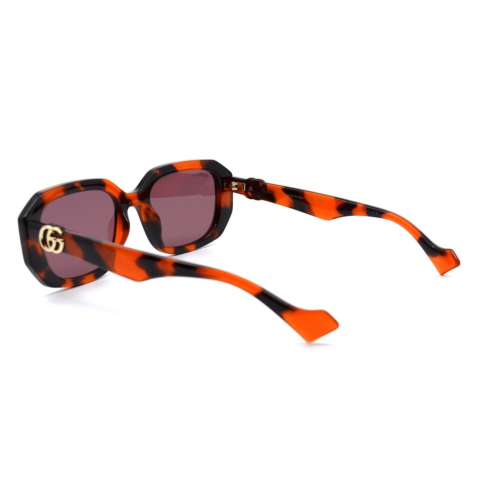 GUCCI GG1535S 005 HAVANA ORANGE VIOLET WOMEN'S AUTHENTIC SUNGLASSES - Picture 4 of 9